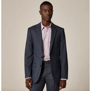 J.Crew Ludlow Slim Fit Suit Jacket Italian Loro Piana Wool Deep Pacific 39R NWT